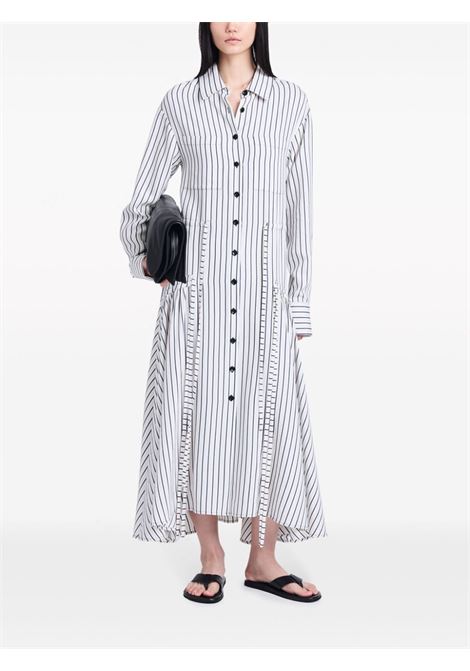 Chemisier Bonnie a righe in bianco e nero Proenza schouler white label - donna PROENZA SCHOULER WHITE LABEL | WL2423407775